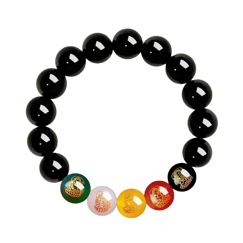 Five Wealth Gods — Obsidian view 3
